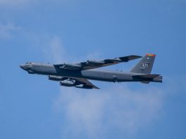 Un bombardero estratégico B-52H Stratofortress de EE.UU.