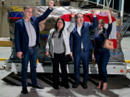 Ayuda humanitaria de Venezuela partió hacia Siria y Líbano