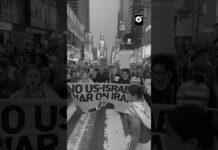 Protestas en EEUU contra la agresión israelí en Irán y Palestina