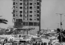 Autoridades condenan destrucción de torres residenciales en Gaza