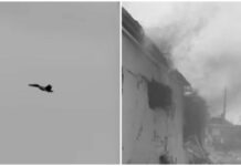 Сaza ucraniano destruye una vivienda de civiles en Ucrania