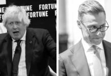 El líder de Finlandia y Boris Johnson se pelearon públicamente en Kiev