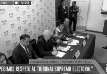 Autoridad electoral de Bolivia alerta de peligro contra democracia
