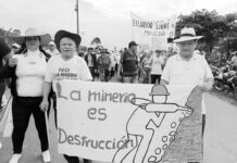 Frente Antiminero lidera jornada de resistencia contra el neoliberalismo en Ecuador