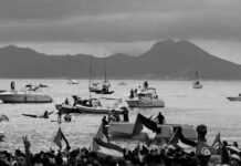 Drones sobrevuelan la Flotilla Sumud a pocos días de su arribo a Gaza