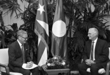 Díaz-Canel reafirma voluntad de Cuba de fortalecer lazos con Laos