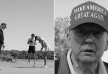 Nieta de Trump sube un TikTok con su abuelo con rap en ruso de fondo :-)