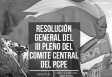 Resolución del III Pleno del Comité Central del PCPE-XII Congreso