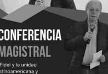 Sesión final encuentro solidario con Cuba rinde homenaje a Fidel