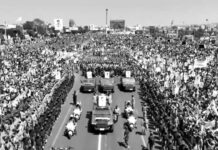 Masas yemeníes despiden al jefe del Estado Mayor en Saná