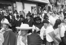 Ecuador: gran marcha por la dignidad recorre Cotacachi en defensa de la memoria y la justicia