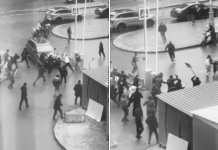 Migrantes protagonizan una pelea masiva con palos y palas en Moscú