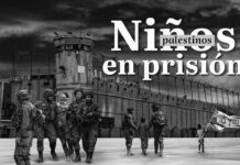 Niños palestinos en prisión