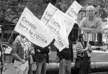 Canadienses exigen su salida de la OTAN