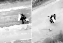 FUERTES IMÁGENES: Operadores de drones nazi-otanistas matan a civiles en plena evacuación