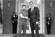 El dictador nazi-fascista Zelensky recibido en Madrid con todos los honores (Borbones, gobierno, Cortes, Gernika …); después se extrañan que suba la extrema derecha