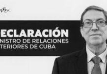 Declaraciones del ministro de Relaciones Exteriores, Bruno Rodríguez Parrilla, sobre la presencia de Estados Unidos en el Caribe y su amenaza para la región