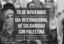 29 de noviembre: Día Internacional de Solidaridad con Palestina
