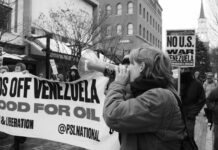 Miles de estadounidenses se movilizan contra amenazas de guerra de Trump hacia Venezuela