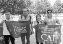 Sindicalistas chilenos condenan escalada militar de EEUU en la región