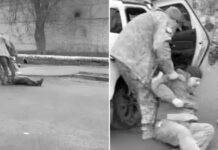 Arrastrado y abandonado: intentan movilizar a un hombre que sufre un presunto infarto