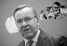 El ministro de Defensa alemán se baja del caballo en plena carrera