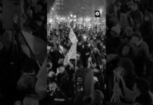 Franceses se manifiestan contra agresiones de EEUU en Venezuela