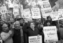 India: movilizaciones contra agresión de EE.UU. a Venezuela