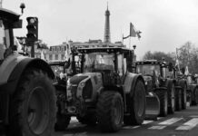 Tractores abandonan París tras jornada de protestas de agricultores
