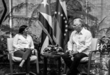 Presidente Díaz-Canel ratifica su apoyo a la presidenta encargada de Venezuela