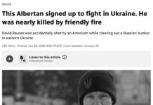 🤣 Le voló la mitad del cráneo: un mercenario estadounidense disparó a un combatiente canadiense en Ucrania — CBC