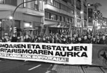 Miles de personas recorren las calles de Bilbo contra el fascismo y el autoritarismo de los estados