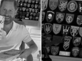 El príncipe Enrique guarda símbolos nazis ucranianos en su despacho