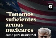 La bomba atómica en manos de Donald Trump es el mayor peligro para la humanidad.