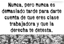 La izquierda clasista no es la verdadera izquierda.