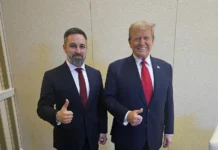 La derecha española arrastrada, patriotera y servil con el amo Trump.