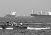 La sombría «bienvenida» de militares de Irán a la llegada de fuerzas de EE.UU. al estrecho de Ormuz