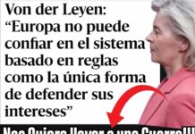 Ursula Von der Leyen se alínea con el Trumpismo y la ley de la selva.