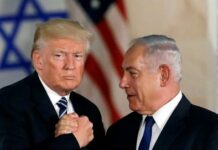 Trump un viejo cruel y senil manipulado por Netanyahu un criminal genocida.