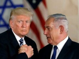 Trump un viejo cruel y senil manipulado por Netanyahu un criminal genocida.