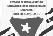 El PCE de Salamanca organiza una recogida de medicamentos y material de primera necesidad en solidaridad con el pueblo cubano