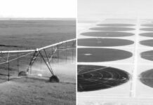 China muestra un mega aspersor que convierte el desierto en tierras de cultivo