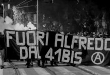 18 anarquistas italianos condenados a penas de cárcel por solidaridad con Alfredo Cospito