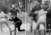 Reclutan por la fuerza a un ucraniano en un parque infantil