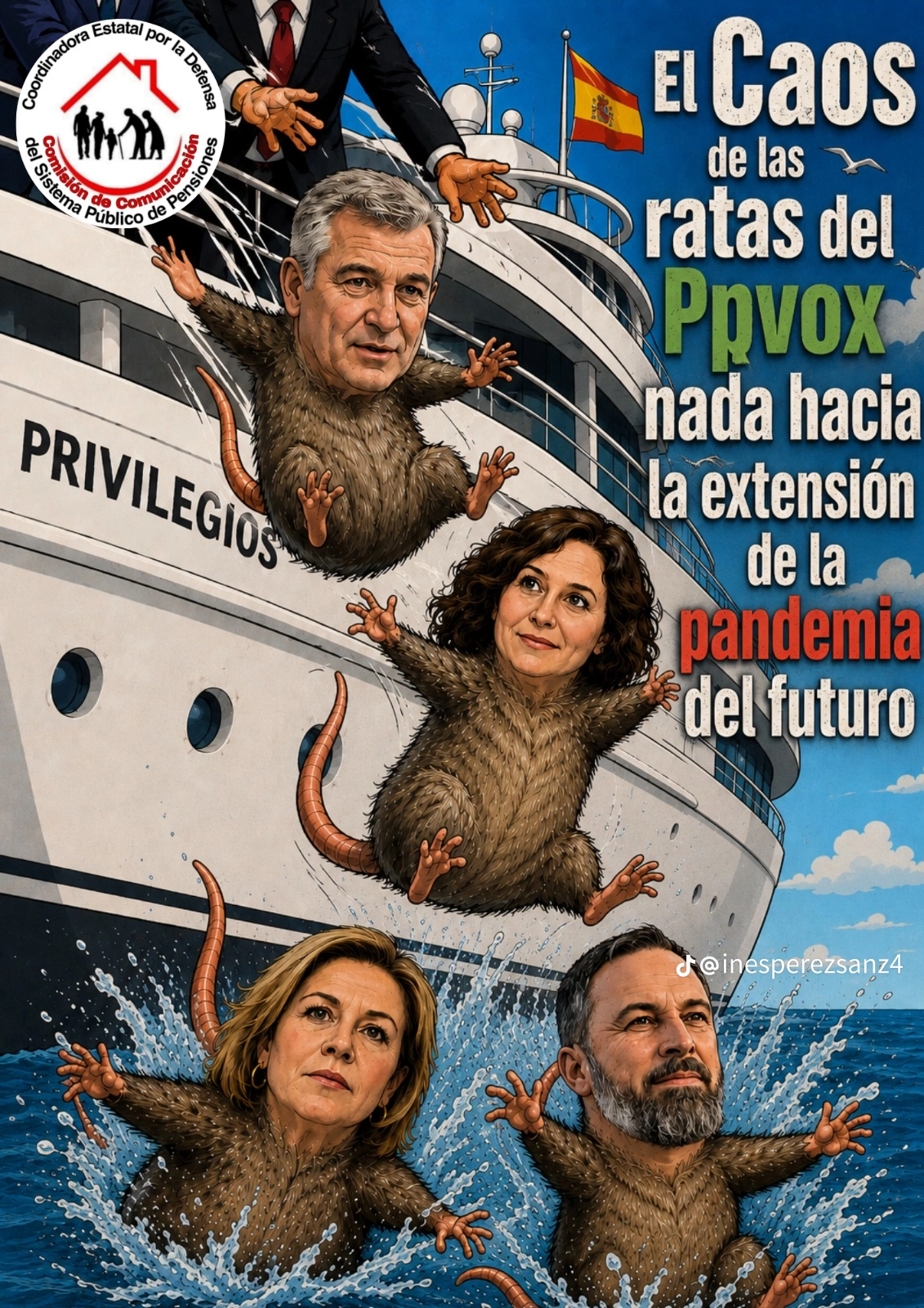 Ratas nadadoras, Hantavirus, conspiranoicos y Santa Isabel, una derecha muy ida.