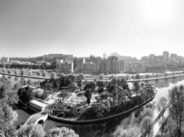 Regulación del curso de río Pothong, primera obra de transformación de naturaleza