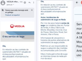 Segundo día sin agua en Neda: «más vale tarde, mal y arrastras que nunca»».