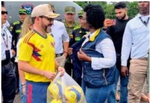 Balóns por cascallos: a ultradereita regala propaganda mentres Colombia enterra os seus mortos.