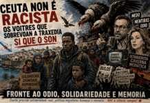 CEUTA NON É RACISTA: OS VOITRES QUE SOBREVOAN A TRAXEDIA SI QUE O SON.