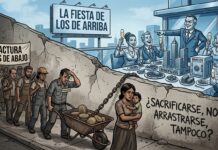 Sacrificarse, no; arrastrarse, tampoco La fiesta de los de arriba, la factura de los de abajo